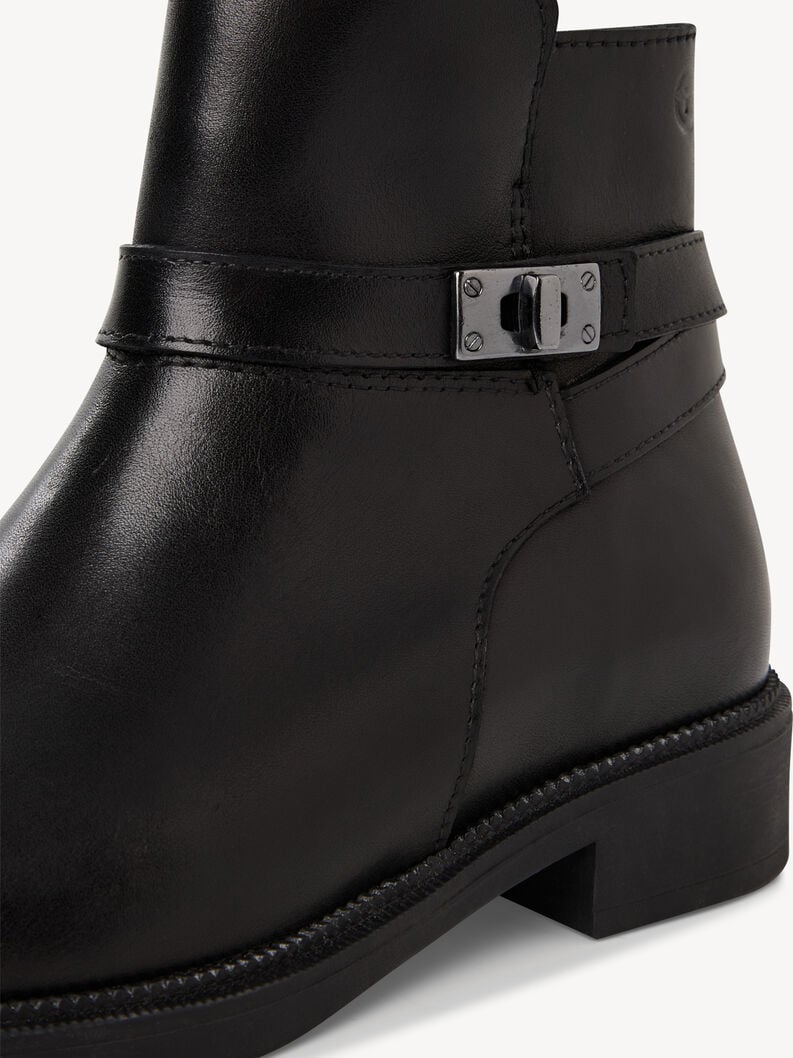 bootie in pelle - nero 1-25303-45-001 compra tamaris stivaletti online