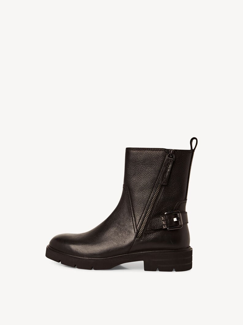 bootie in pelle - nero 1-25421-45-001 compra tamaris stivaletti online