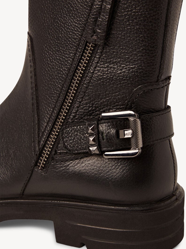 bootie in pelle - nero 1-25421-45-001 compra tamaris stivaletti online