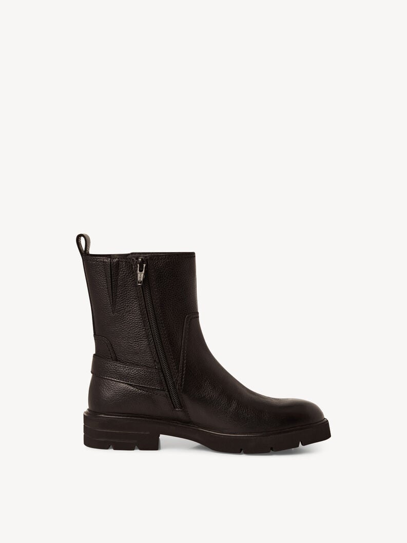 bootie in pelle - nero 1-25421-45-001 compra tamaris stivaletti online