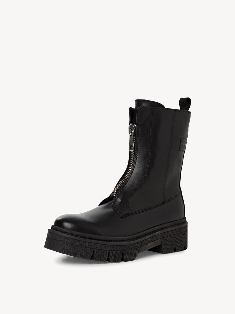 bootie in pelle - nero 1-25471-45-003 compra tamaris stivaletti online