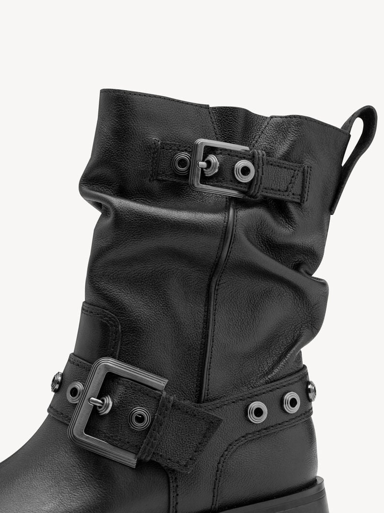 bootie in pelle - nero 1-25472-45-003 compra tamaris stivaletti online