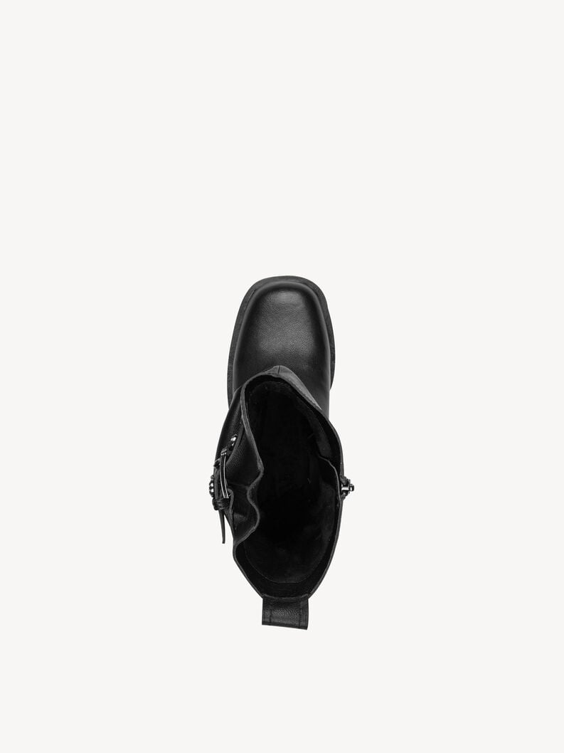 bootie in pelle - nero 1-25472-45-003 compra tamaris stivaletti online