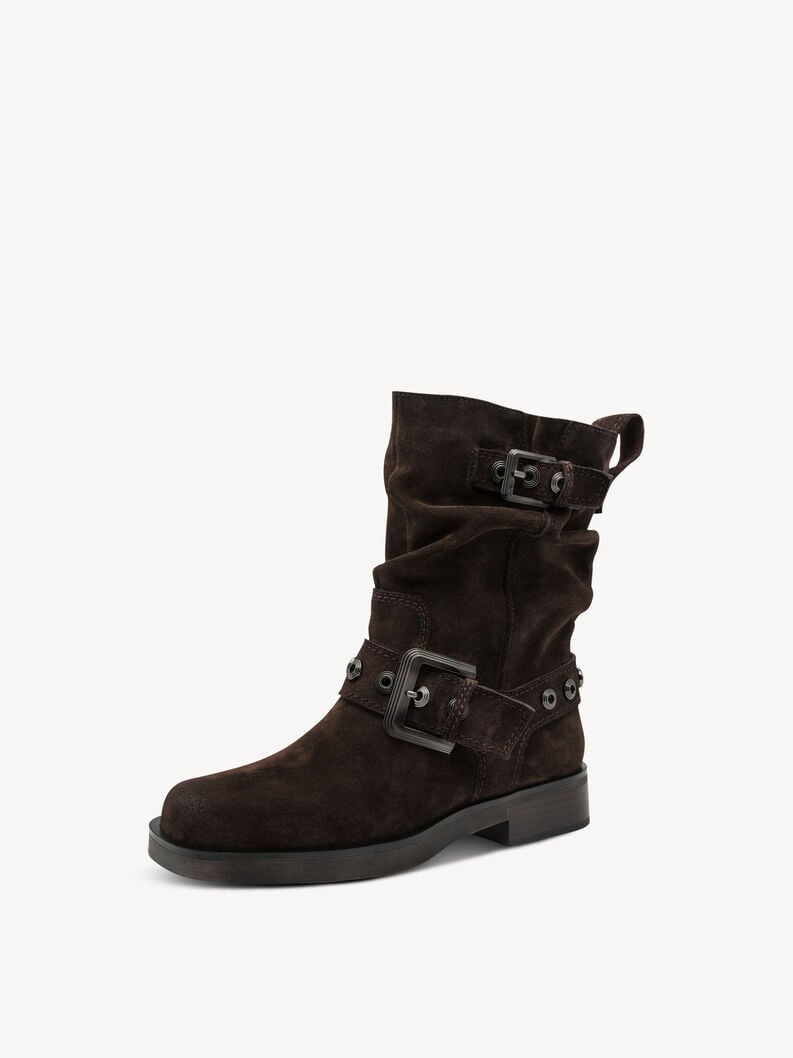 bootie in pelle - marrone 1-25472-45-304 compra tamaris stivaletti online
