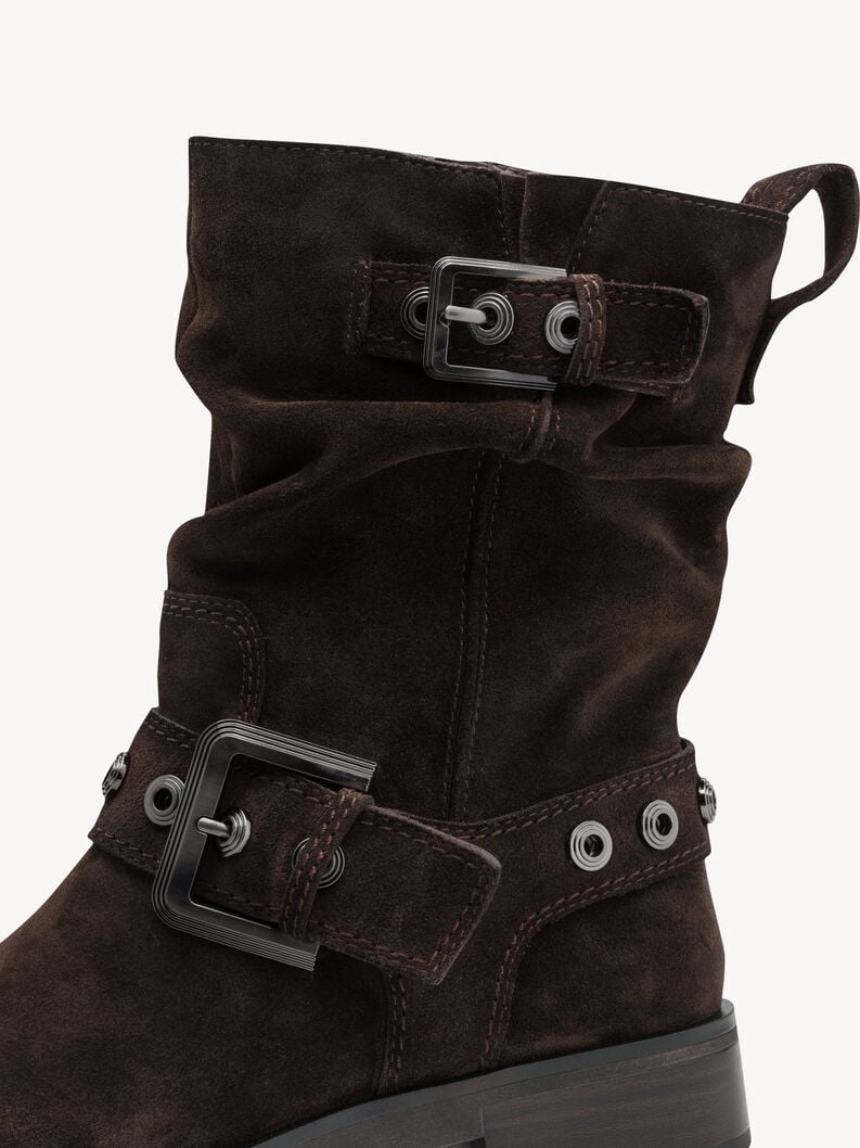 bootie in pelle - marrone 1-25472-45-304 compra tamaris stivaletti online