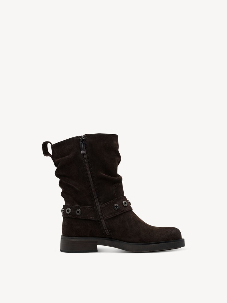 bootie in pelle - marrone 1-25472-45-304 compra tamaris stivaletti online