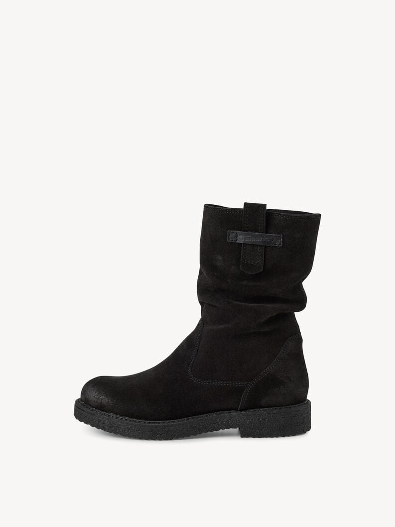 bootie in pelle - nero 1-25810-45-001 compra tamaris stivaletti online