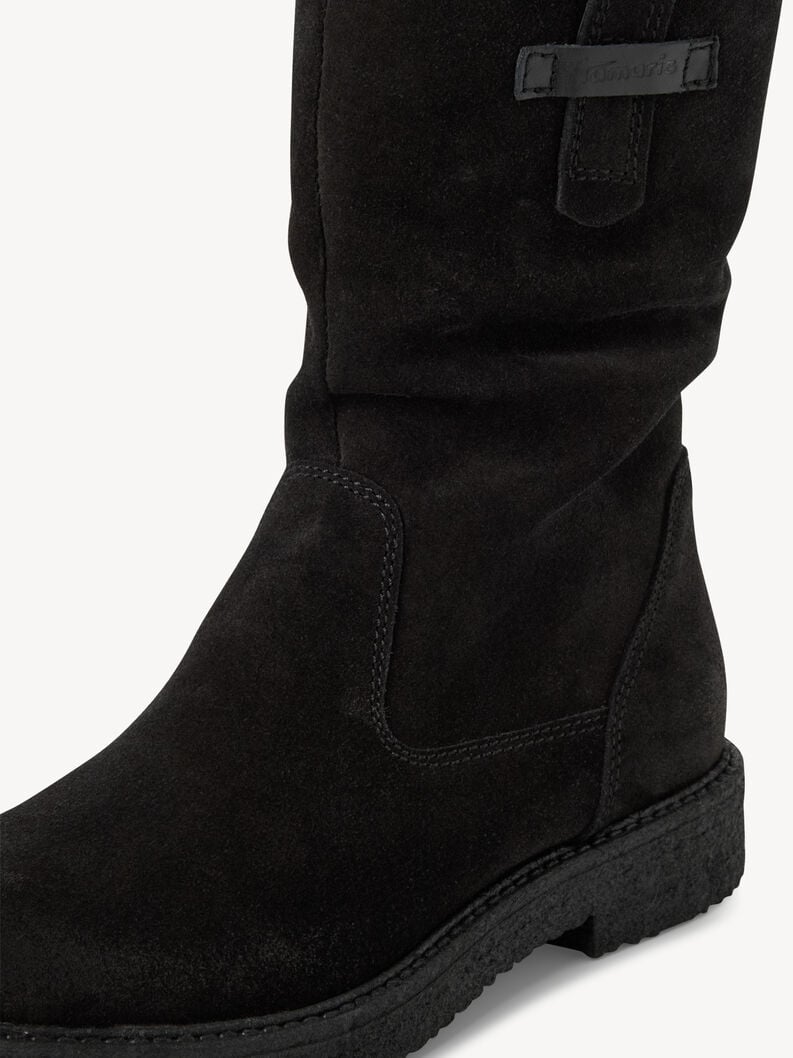 bootie in pelle - nero 1-25810-45-001 compra tamaris stivaletti online