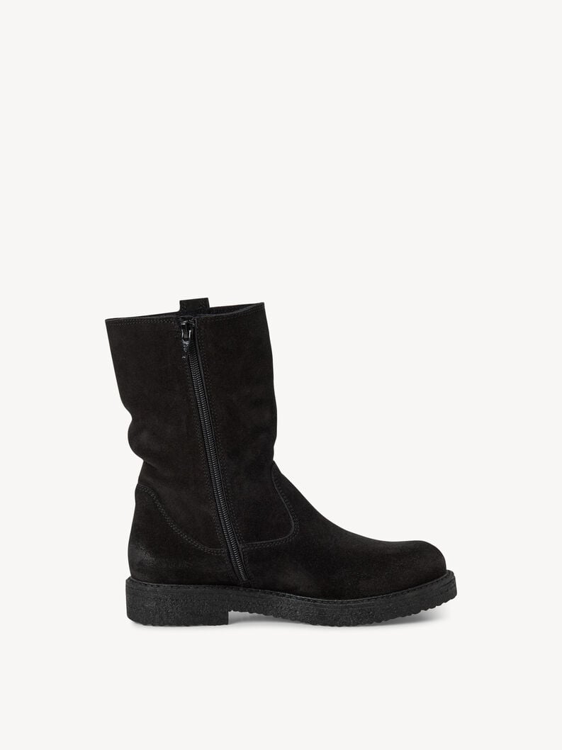 bootie in pelle - nero 1-25810-45-001 compra tamaris stivaletti online