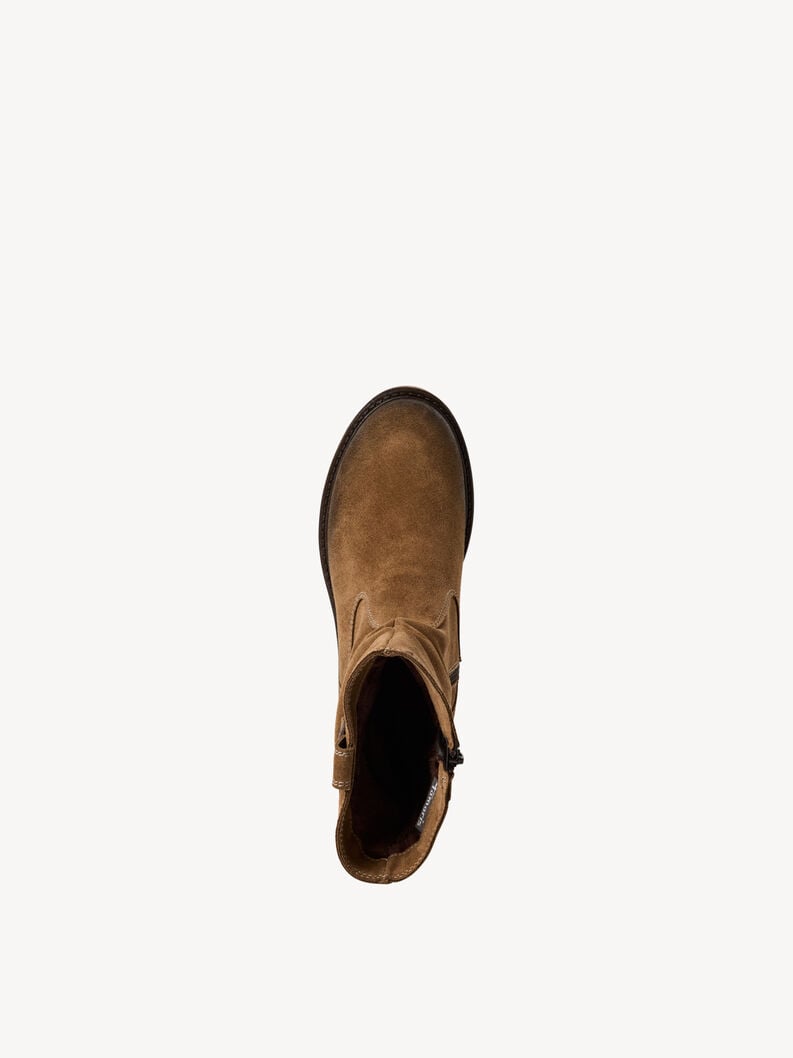 bootie in pelle - marrone 1-25810-45-300 compra tamaris stivaletti online