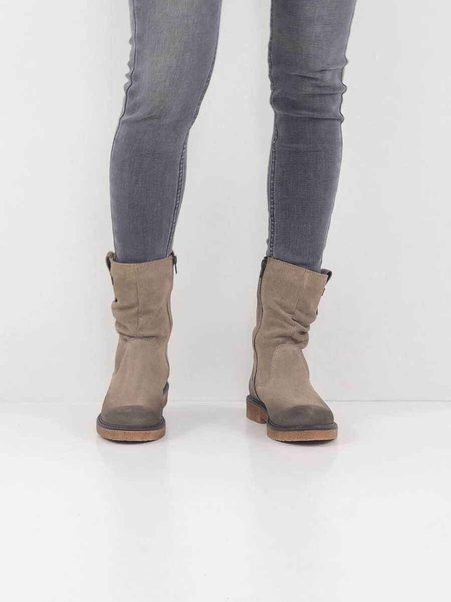bootie in pelle - verde 1-25810-45-771 compra tamaris stivaletti online