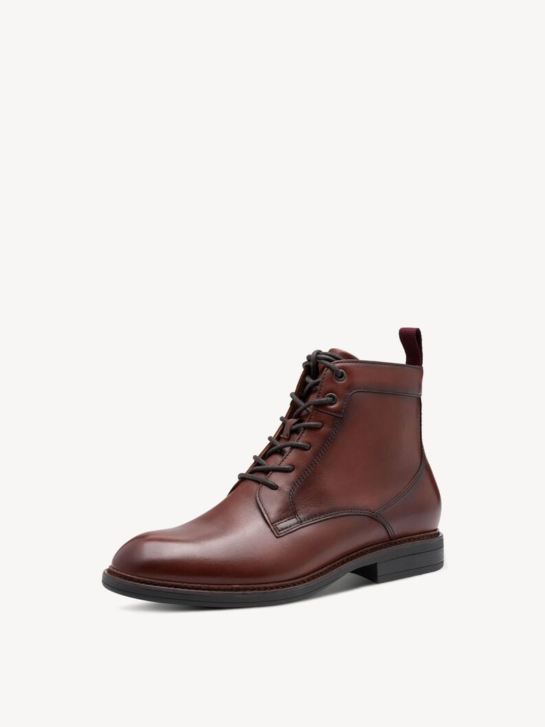 bootie in pelle - marrone 1-15101-45-305 compra tamaris uomo ankle boots online