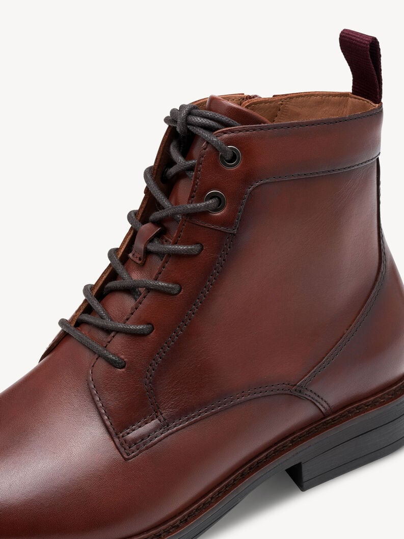 bootie in pelle - marrone 1-15101-45-305 compra tamaris uomo ankle boots online