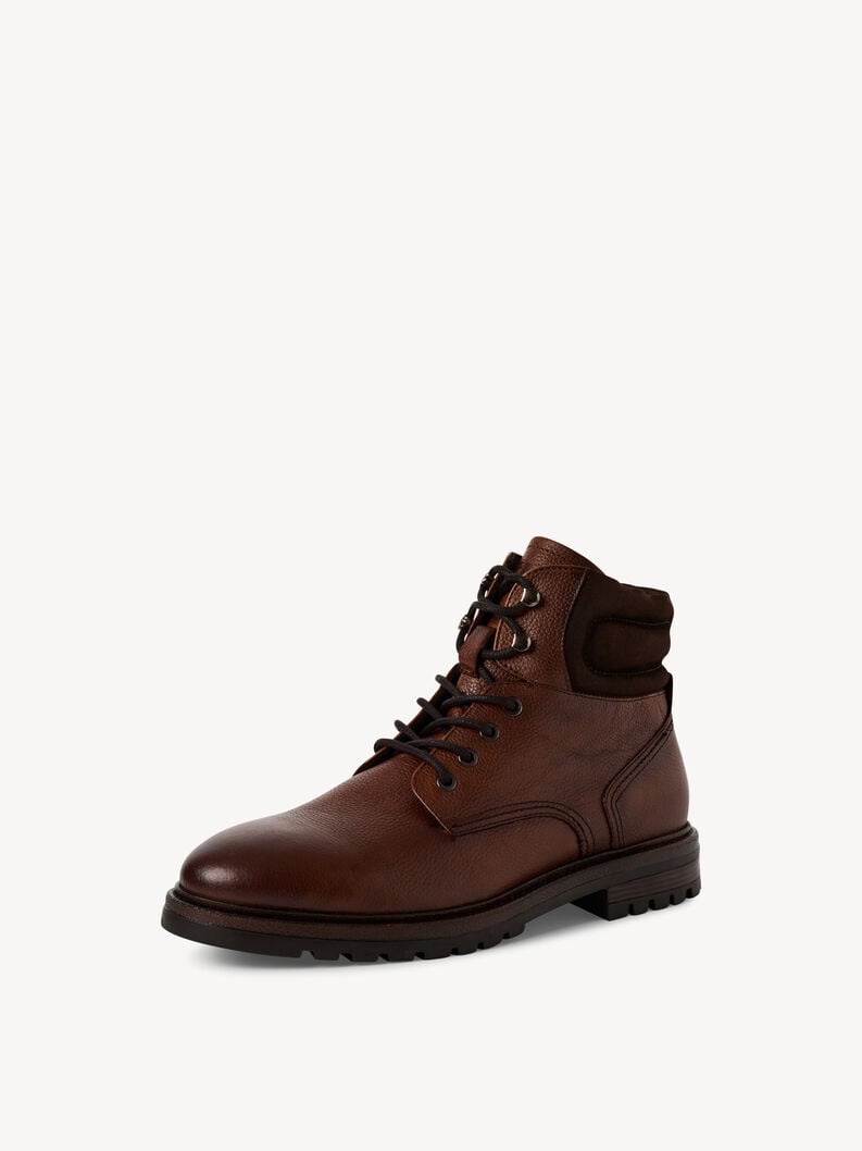 bootie in pelle - marrone 1-15204-45-305 compra tamaris uomo ankle boots online