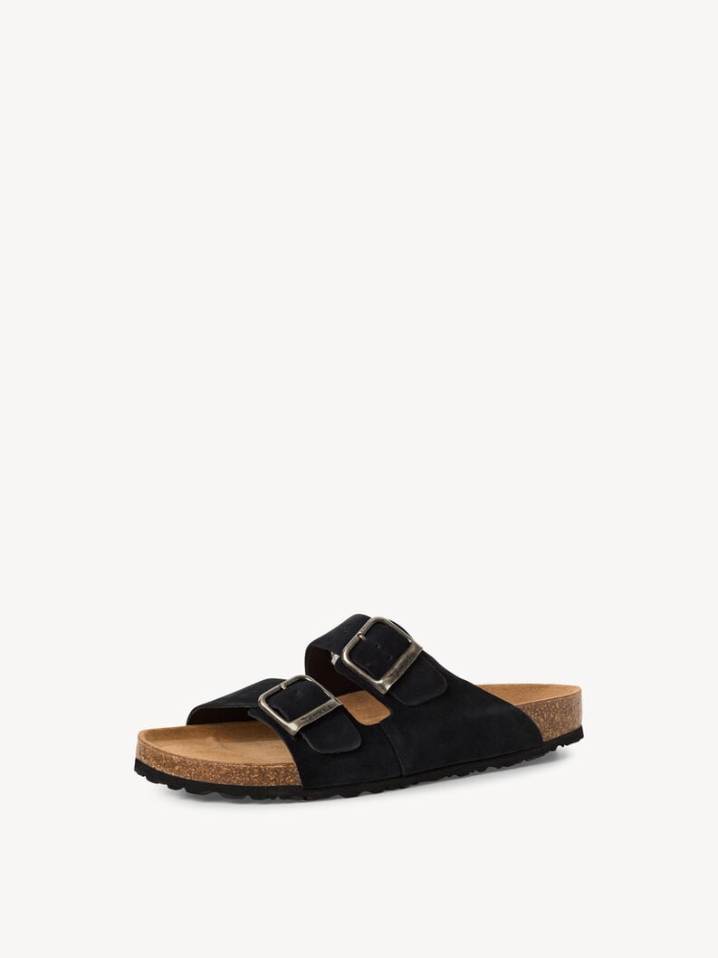 in pelle di mulo nero 1-17400-44-001 compra tamaris muli online