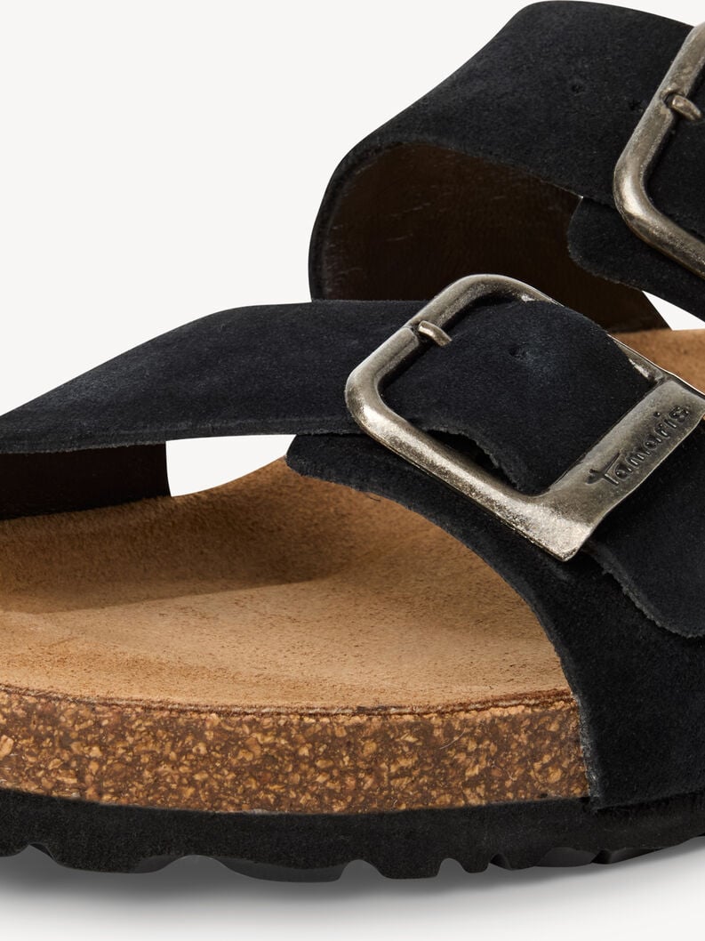in pelle di mulo nero 1-17400-44-001 compra tamaris muli online