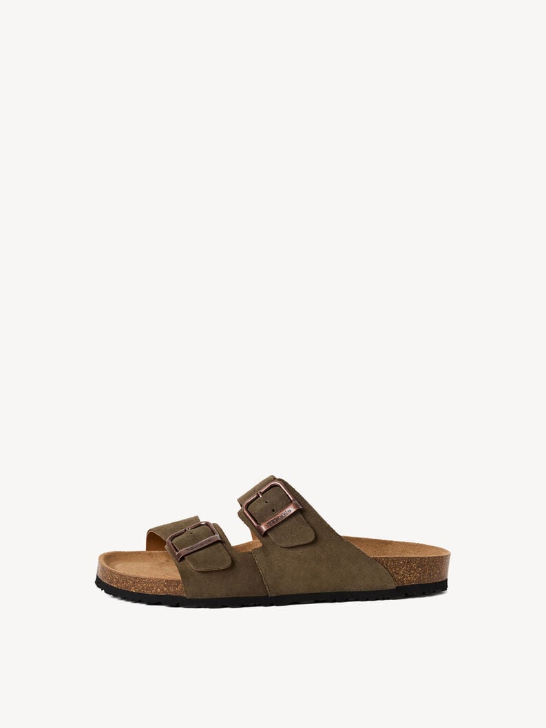 in pelle di mulo verde 1-17400-44-722 compra tamaris muli online