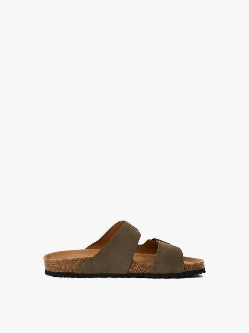 in pelle di mulo verde 1-17400-44-722 compra tamaris muli online