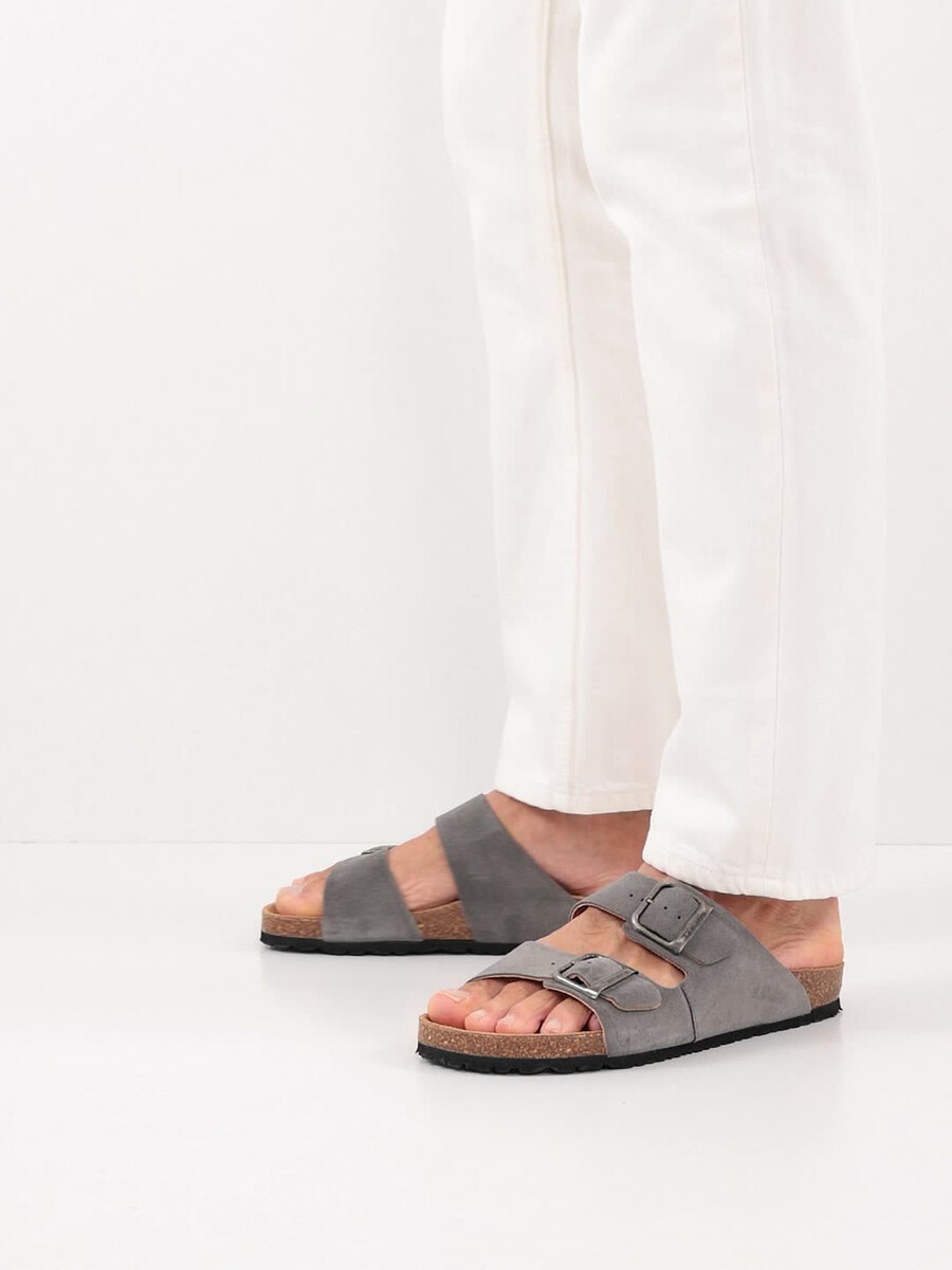 in pelle di mulo grigio 1-17400-44-214 compra tamaris muli online