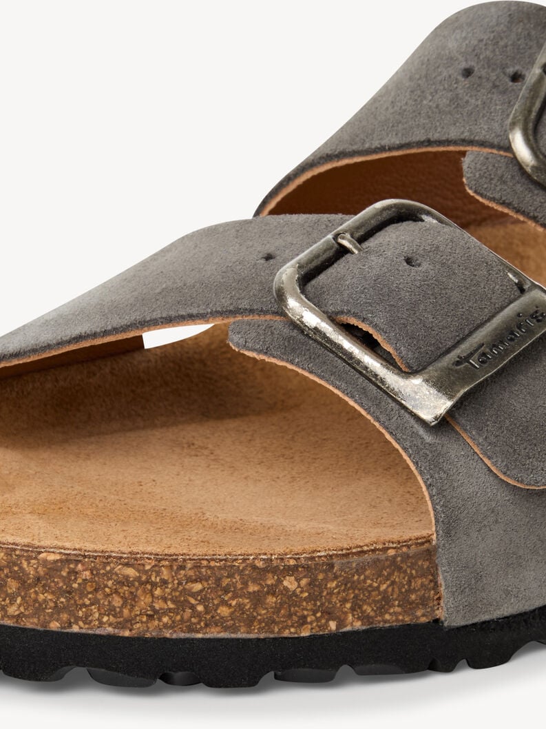 in pelle di mulo grigio 1-17400-44-214 compra tamaris muli online