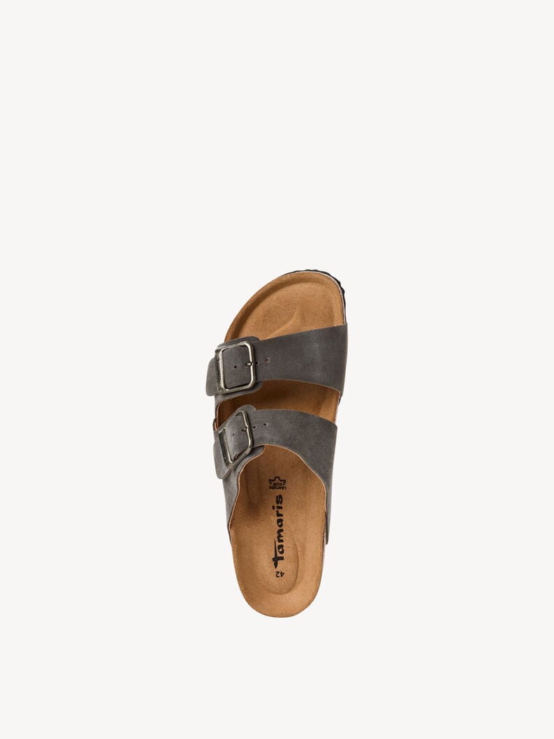 in pelle di mulo grigio 1-17400-44-214 compra tamaris muli online
