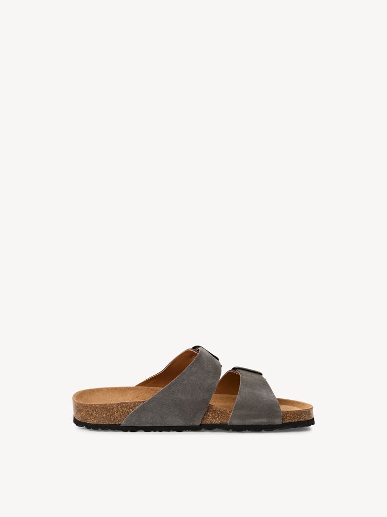 in pelle di mulo grigio 1-17400-44-214 compra tamaris muli online