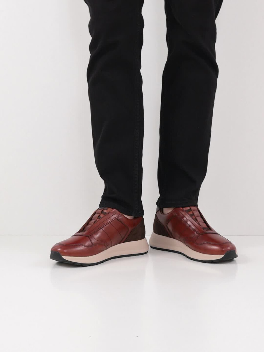 sneaker in pelle - marrone 1-14616-45-305 compra tamaris sneakers online
