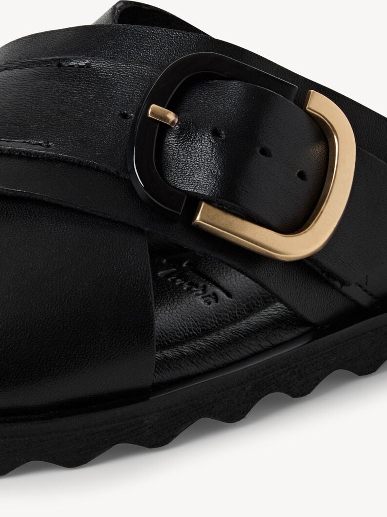 in pelle di mulo nero 1-27101-44-003 compra tamaris muli online