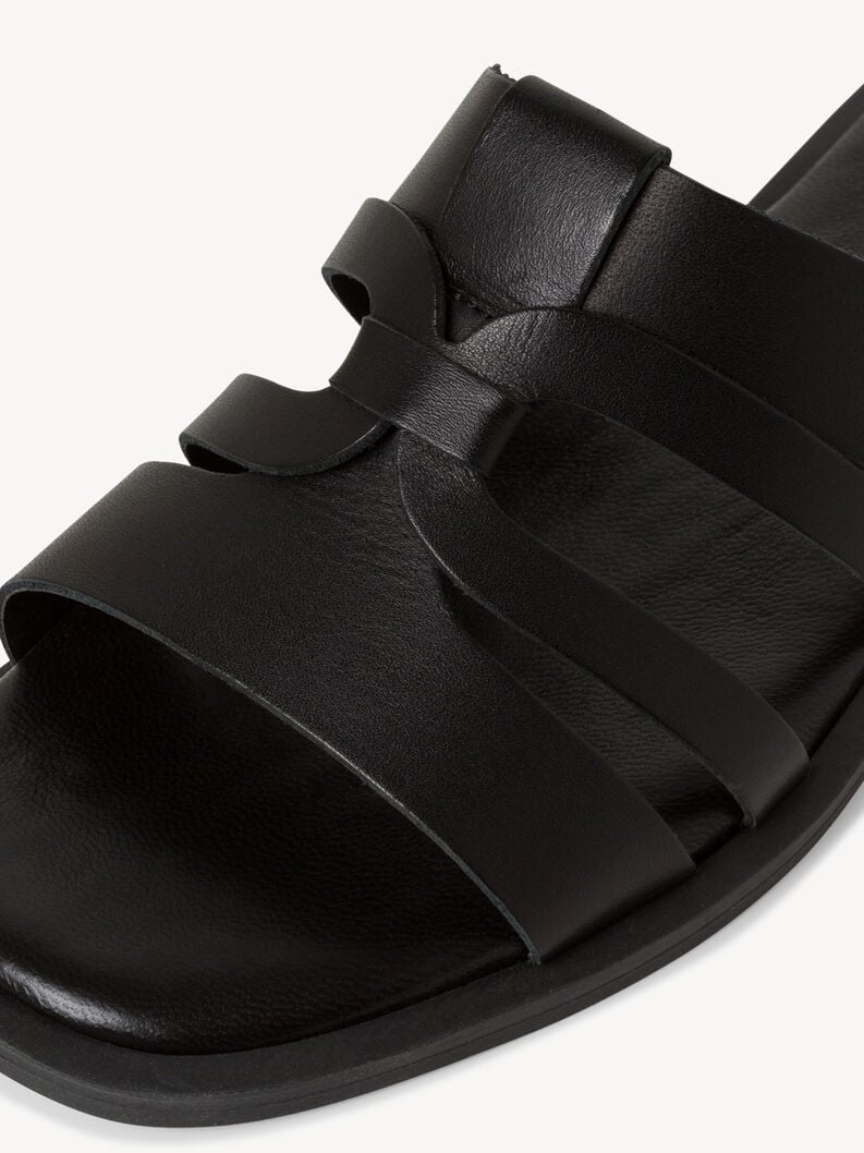 in pelle di mulo nero 1-27103-42-001 compra tamaris muli online