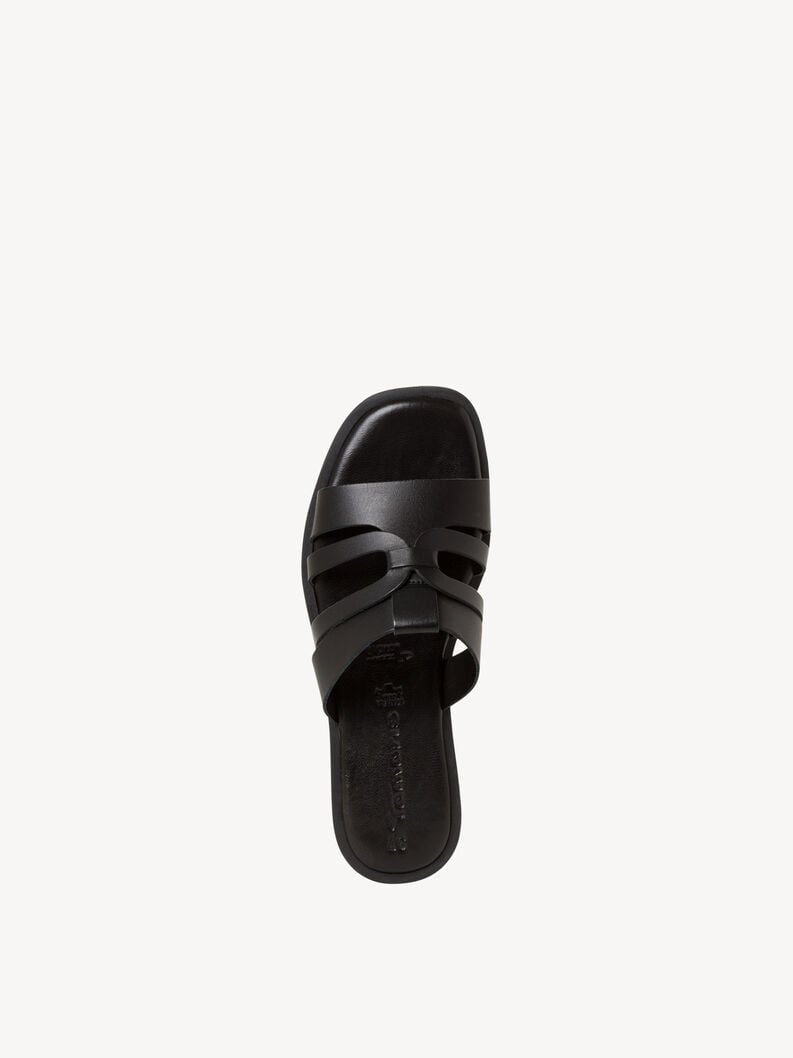 in pelle di mulo nero 1-27103-42-001 compra tamaris muli online