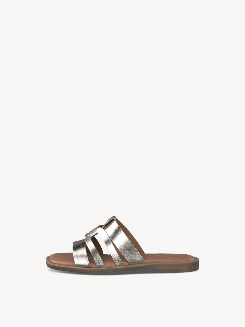 in pelle di mulo oro 1-27103-42-933 compra tamaris muli online