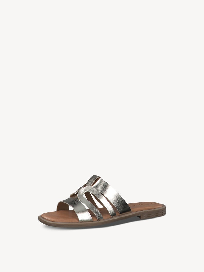 in pelle di mulo oro 1-27103-42-933 compra tamaris muli online
