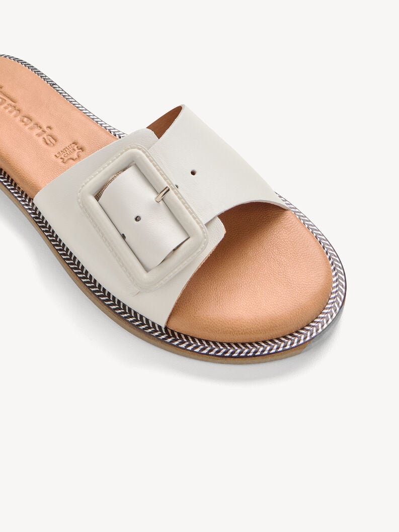 in pelle di mulo bianco 1-27105-42-117 compra tamaris muli online