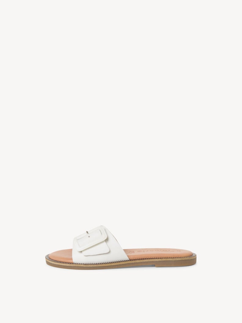 in pelle di mulo bianco 1-27105-42-117 compra tamaris muli online
