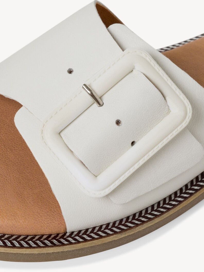in pelle di mulo bianco 1-27105-42-117 compra tamaris muli online