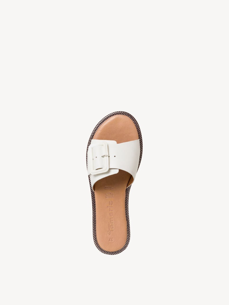 in pelle di mulo bianco 1-27105-42-117 compra tamaris muli online