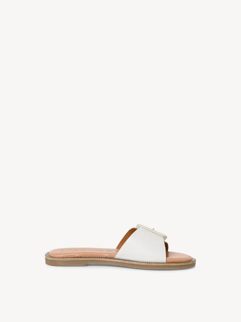 in pelle di mulo bianco 1-27105-42-117 compra tamaris muli online