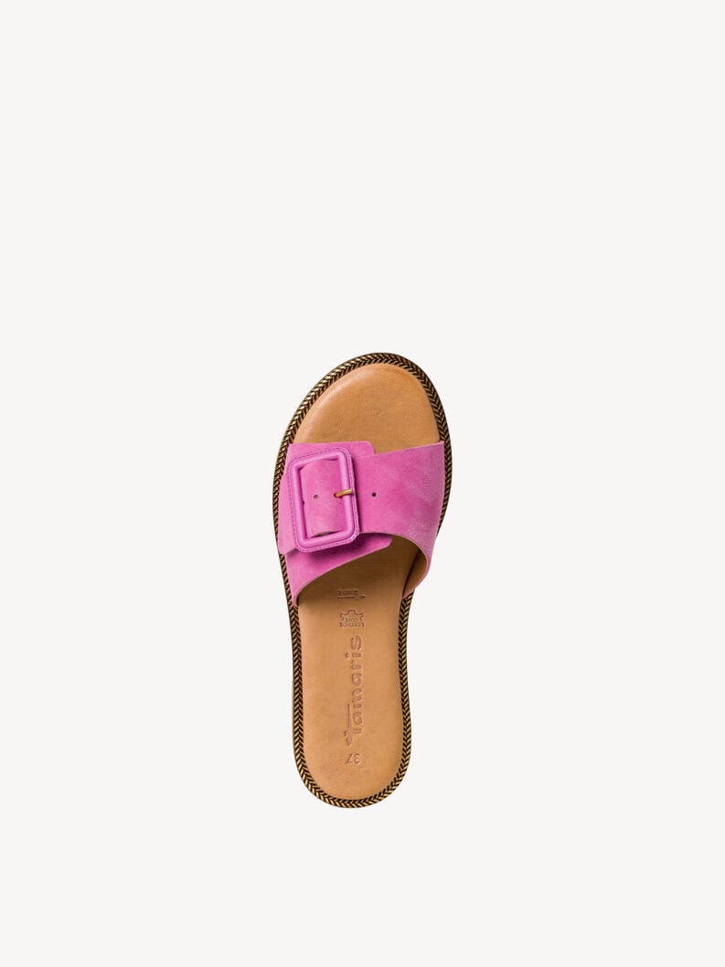 in pelle di mulo rosa 1-27105-42-510 compra tamaris muli online