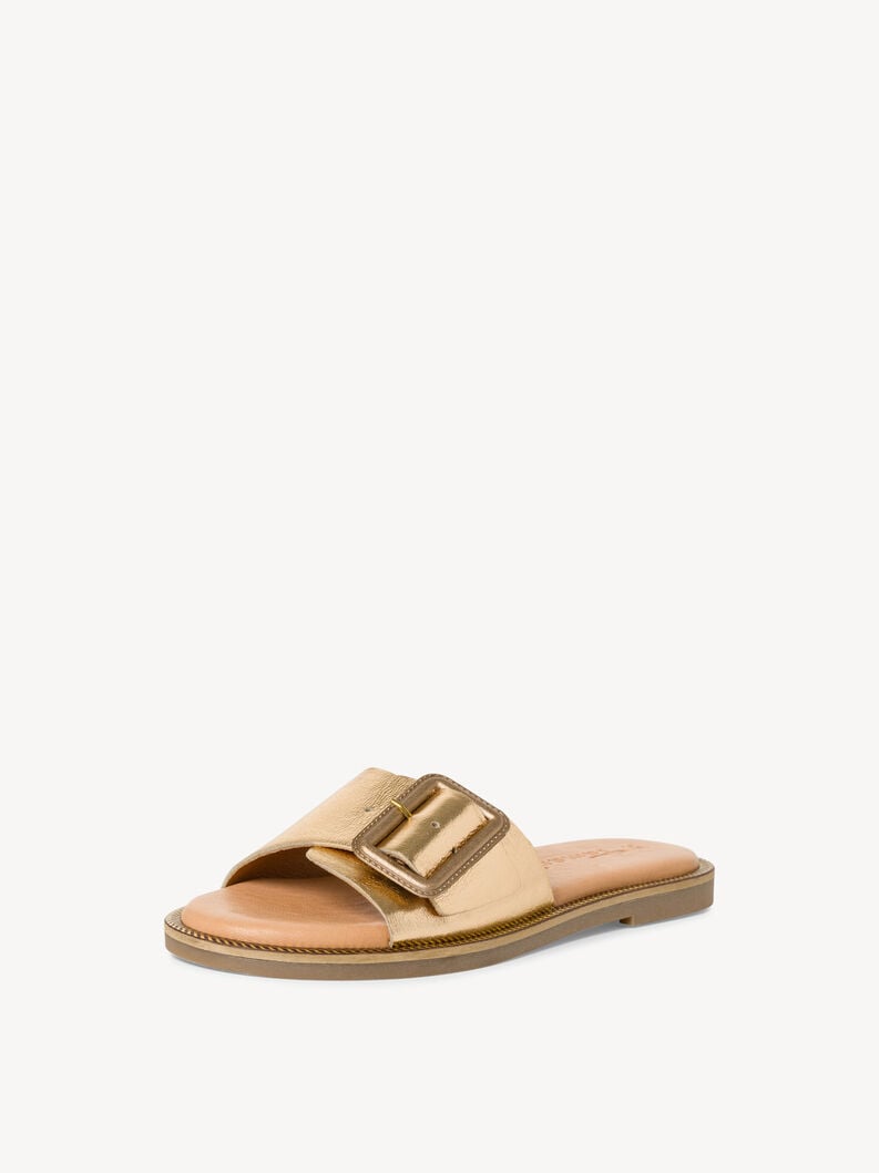 in pelle di mulo oro 1-27105-42-933 compra tamaris muli online