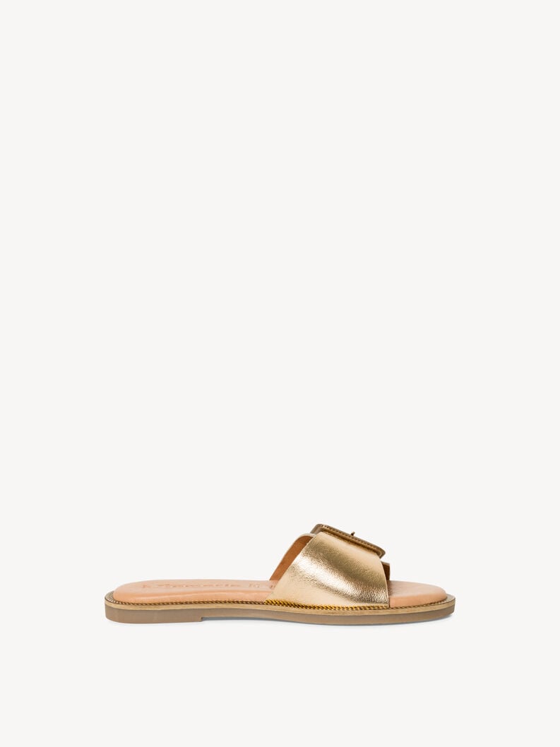 in pelle di mulo oro 1-27105-42-933 compra tamaris muli online