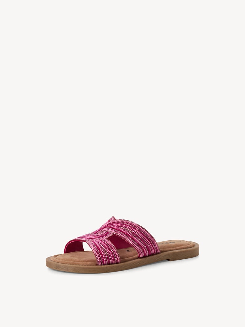 in pelle di mulo rosa 1-27113-42-523 compra tamaris muli online