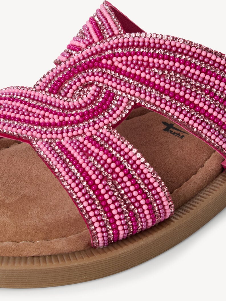 in pelle di mulo rosa 1-27113-42-523 compra tamaris muli online