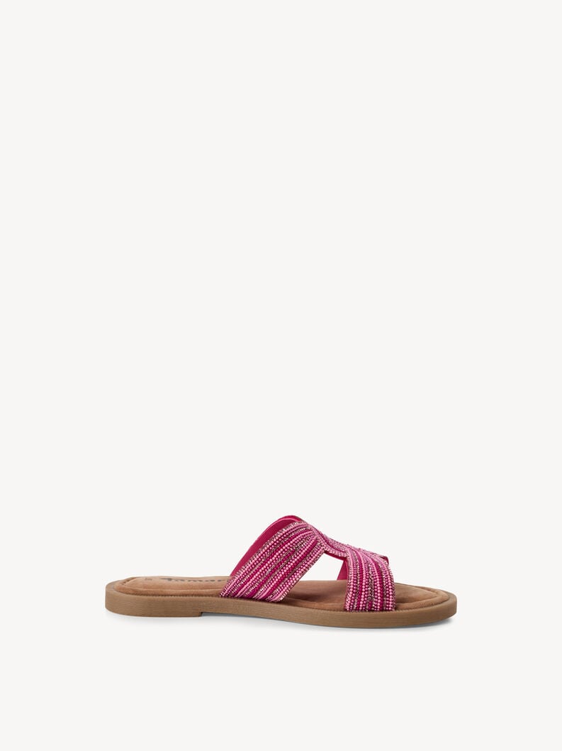 in pelle di mulo rosa 1-27113-42-523 compra tamaris muli online