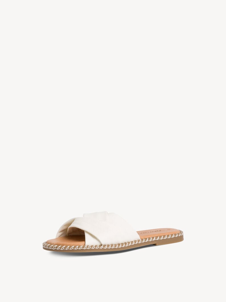 in pelle di mulo bianco 1-27116-42-100 compra tamaris muli online