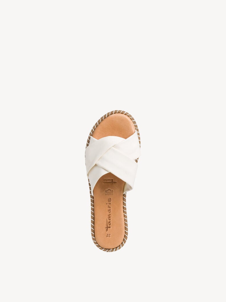 in pelle di mulo bianco 1-27116-42-100 compra tamaris muli online