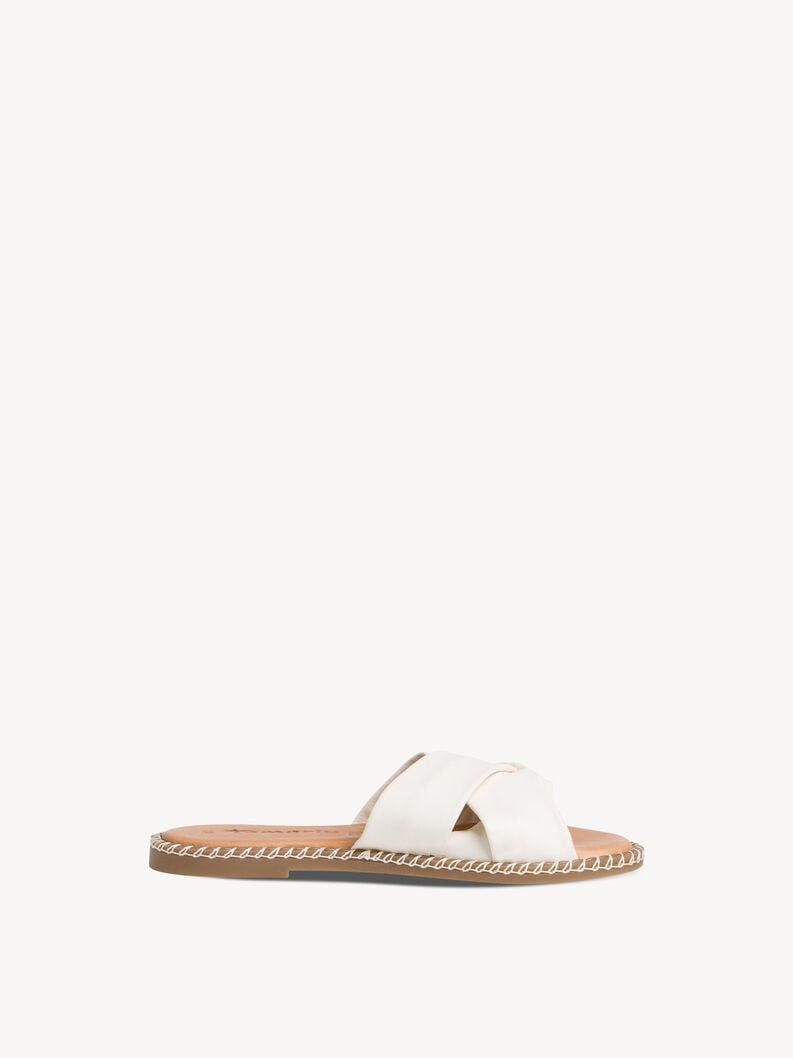in pelle di mulo bianco 1-27116-42-100 compra tamaris muli online