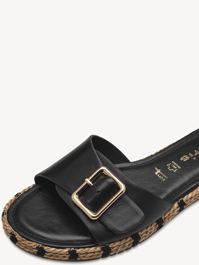 in pelle di mulo nero 1-27117-42-001 compra tamaris muli online