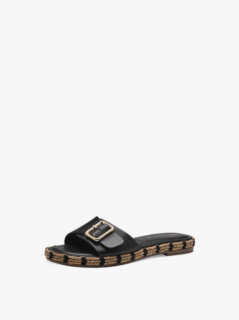 in pelle di mulo nero 1-27117-42-001 compra tamaris muli online
