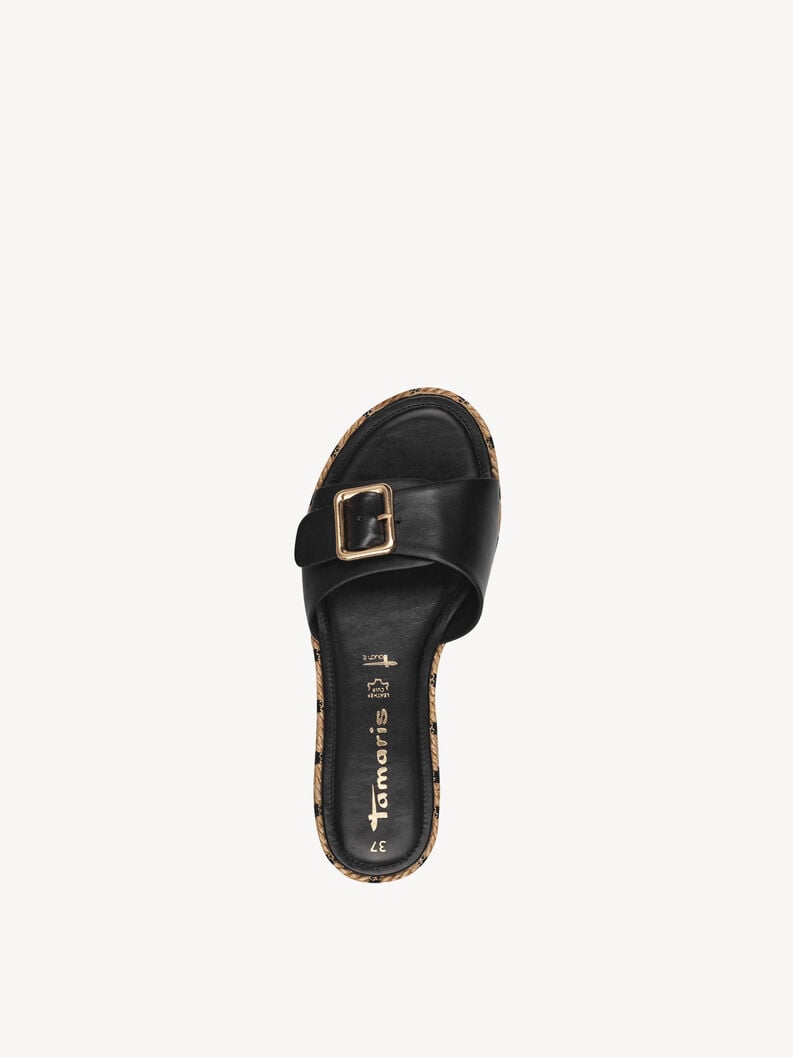 in pelle di mulo nero 1-27117-42-001 compra tamaris muli online