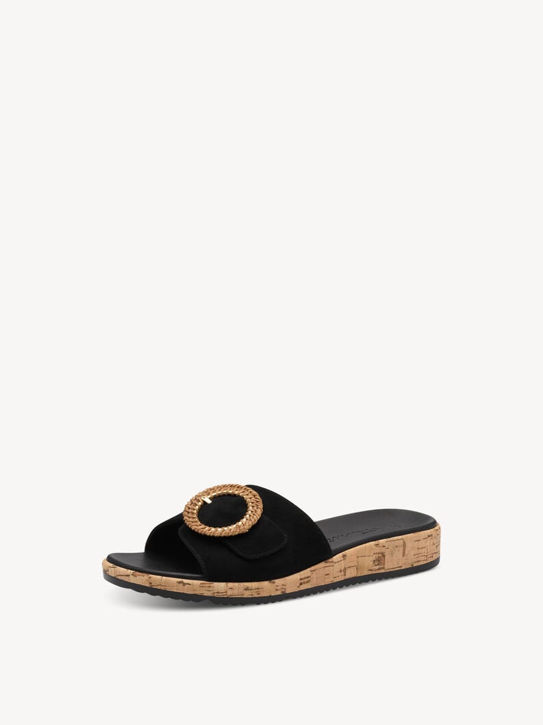 in pelle di mulo nero 1-27123-44-001 compra tamaris muli online